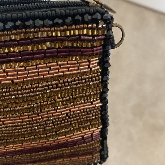 NWT Mary Frances Black Multi-Color Beaded Crossbody Purse - Picture 11 of 11